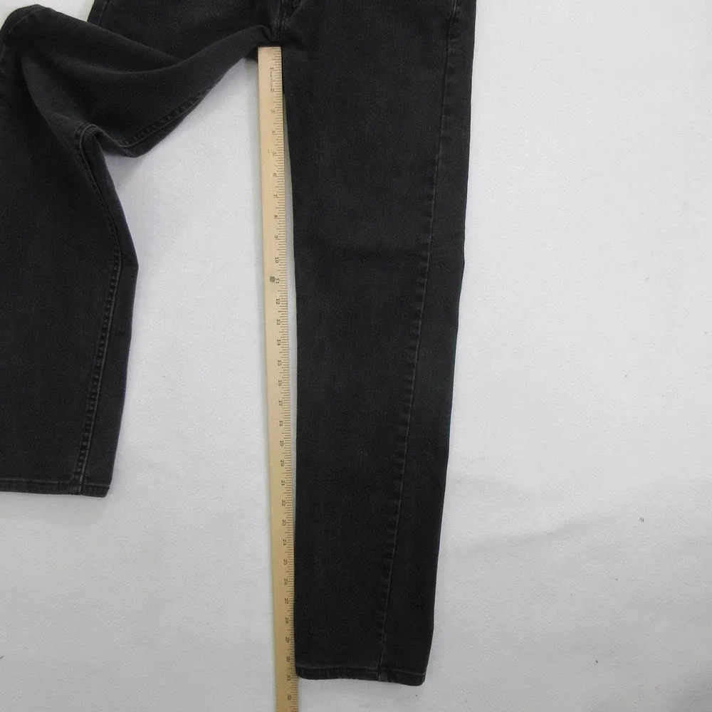 Levi's Men's Jeans 30x30 505 Regular Fit Straight Leg Black Stretch WaterLess